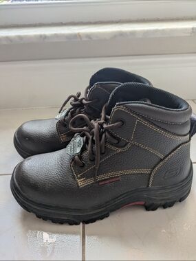 Skechers Men's Dark Brown Work Boots